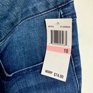 Seven7 New With Tags Tummyless Mid Rise Boot Size 10 Jeans St. Germain